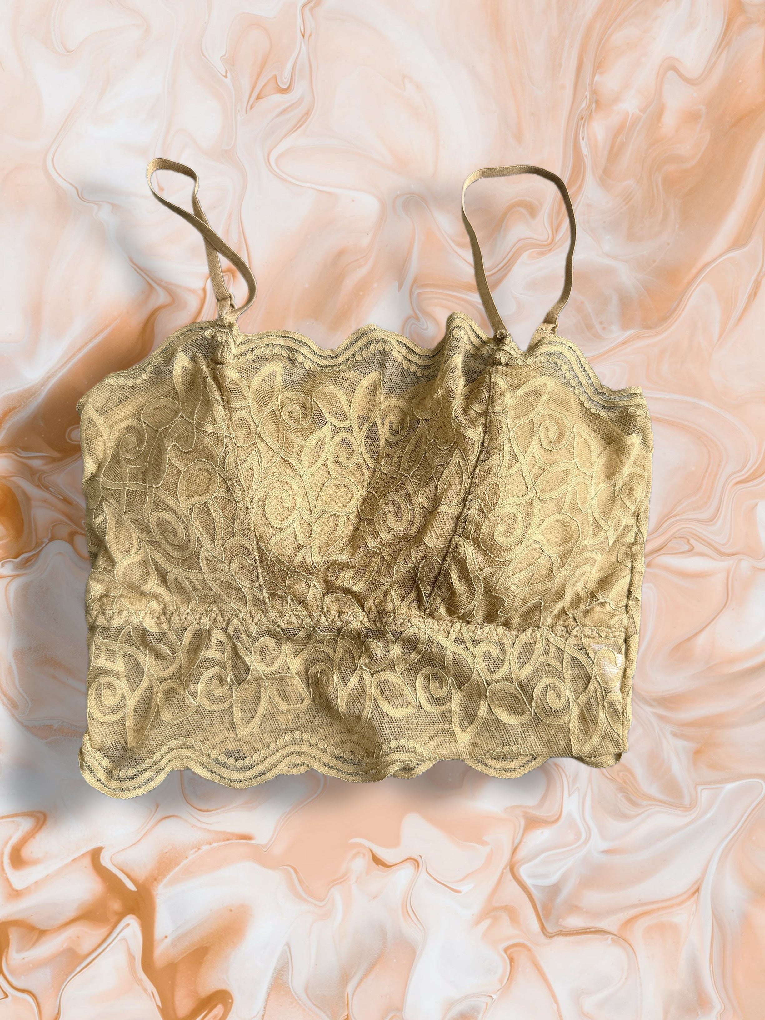 Donny Bralette Gold Brown