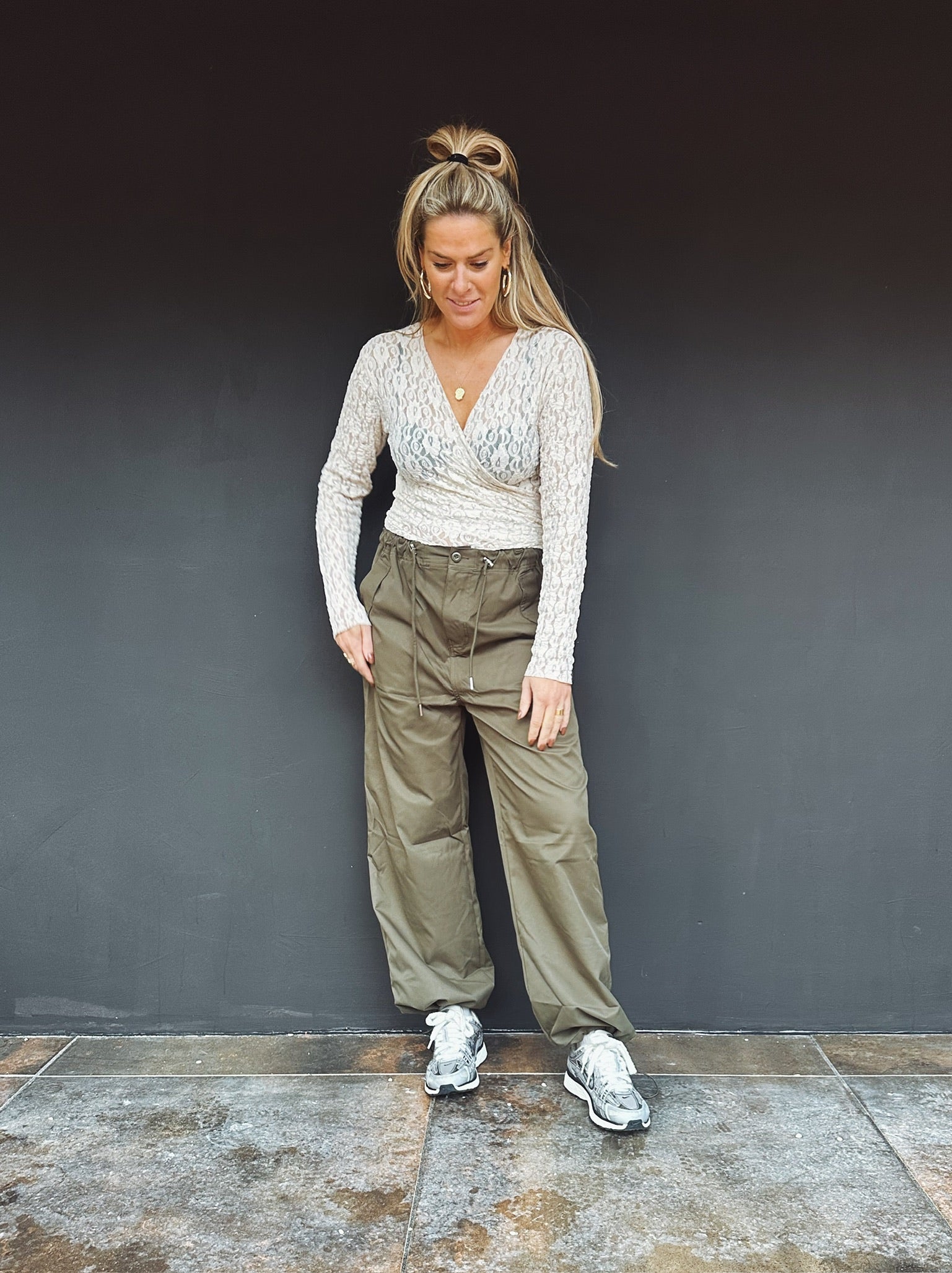 Manny mesh top – Stretch mesh dames top