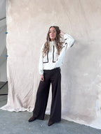 Elena stretch pants donker bruin | XS t/m L | Chic & comfy