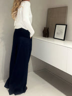 Nina Wide Leg Jeans Medium Blue