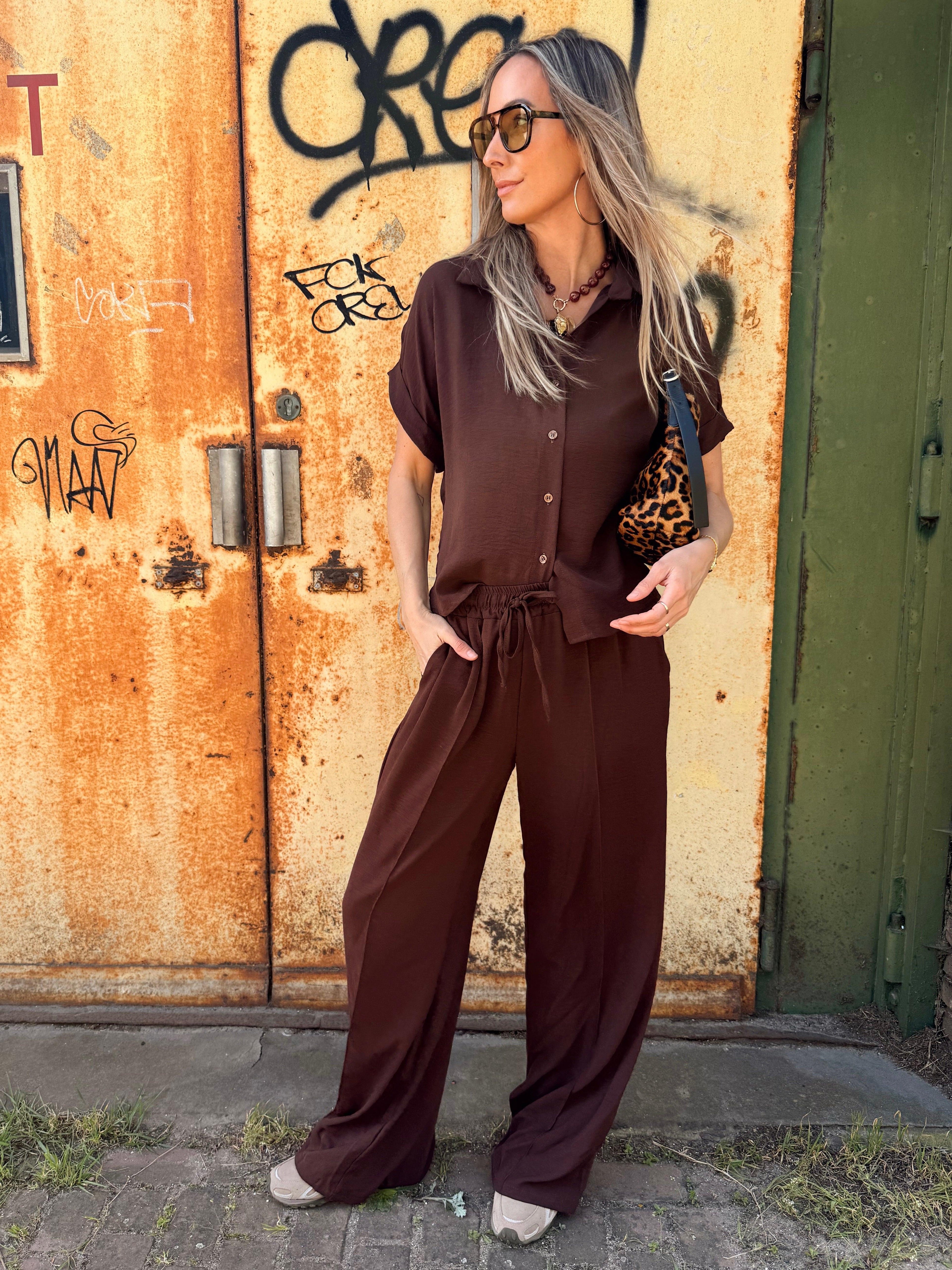 Babs Blouse - Dark Brown