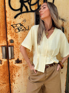 Becky Top - Butter Yellow