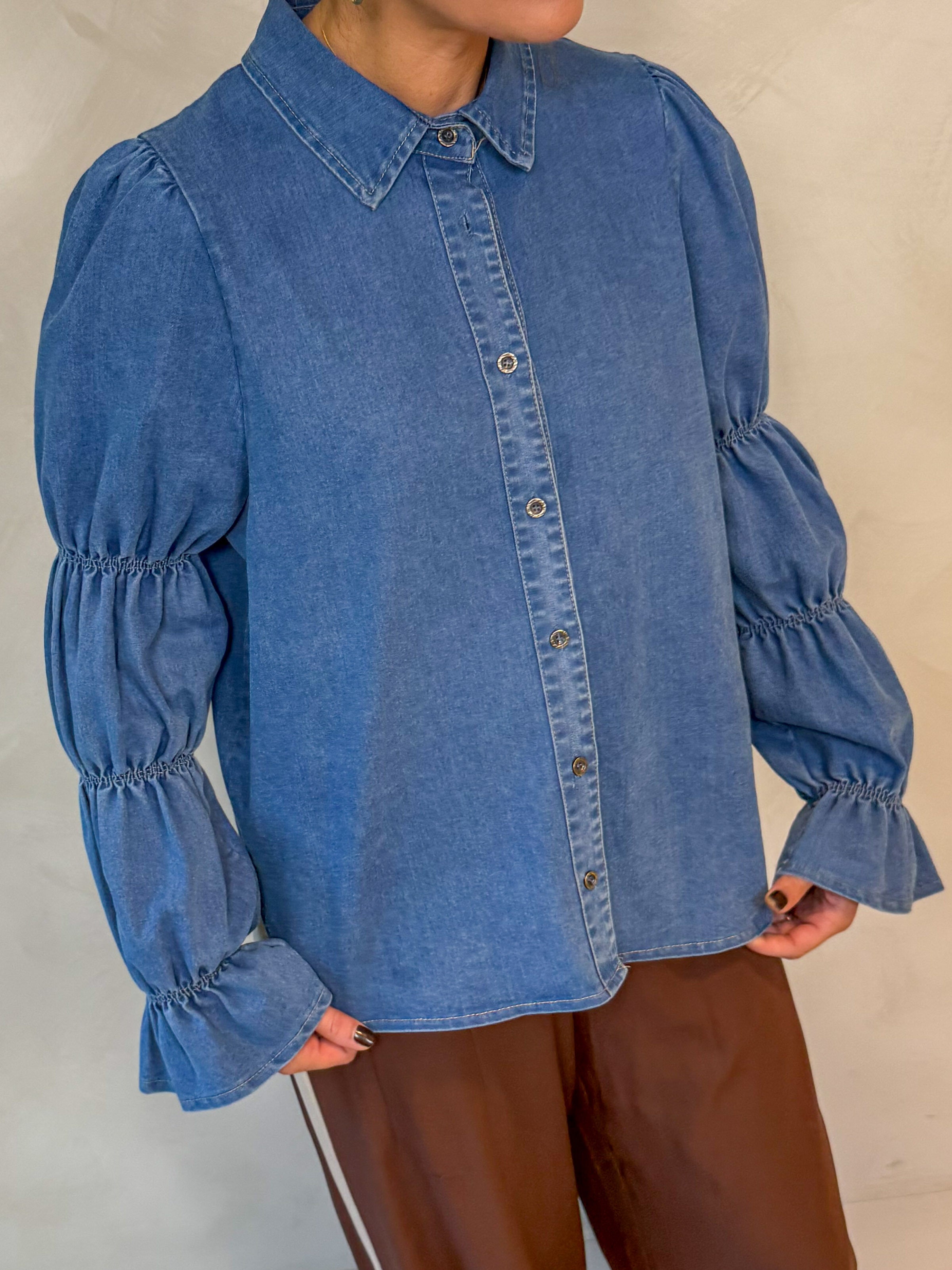 Ginny Jeans Blouse Medium Blue