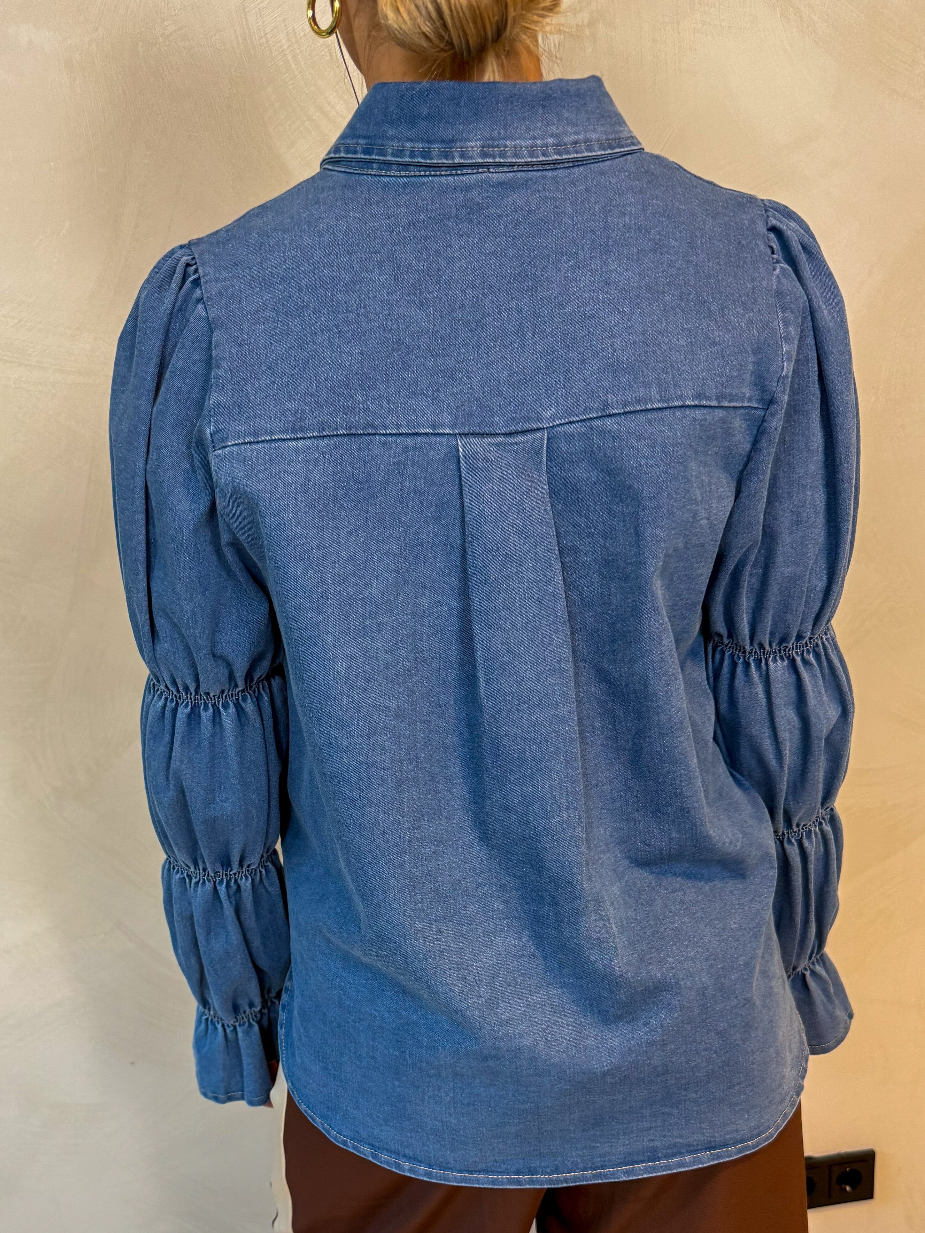 Ginny Jeans Blouse Medium Blue